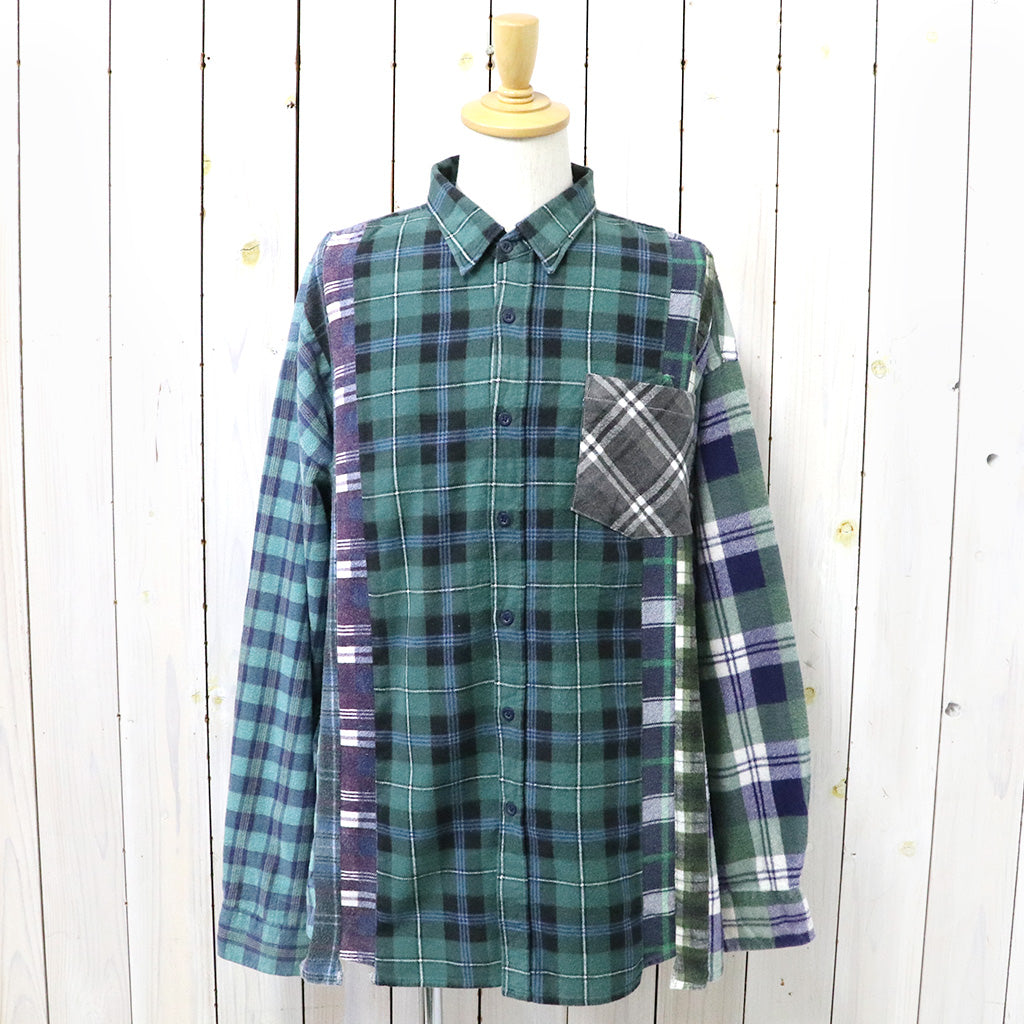 Rebuild by Needles『Flannel Shirt->7 Cuts Wide Shirt』(Assorted-D)