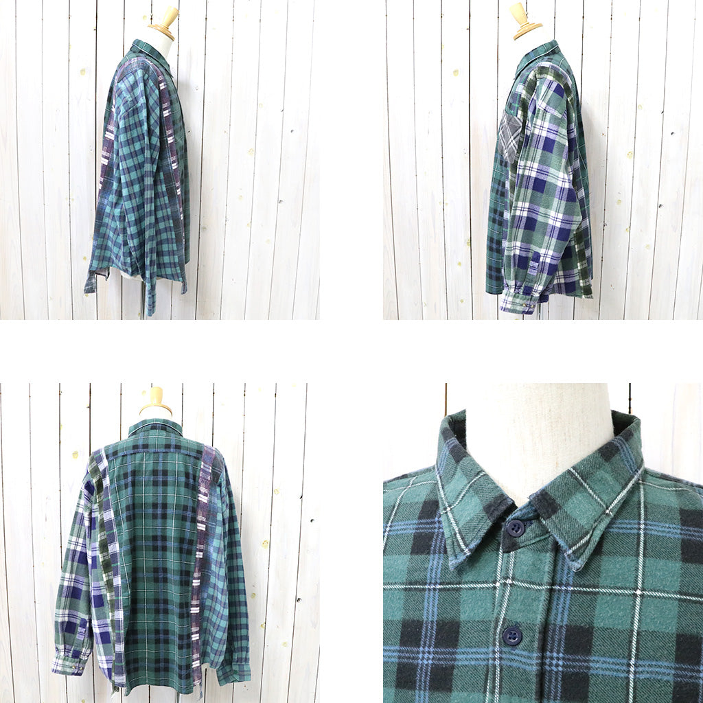 Rebuild by Needles『Flannel Shirt->7 Cuts Wide Shirt』(Assorted-D)