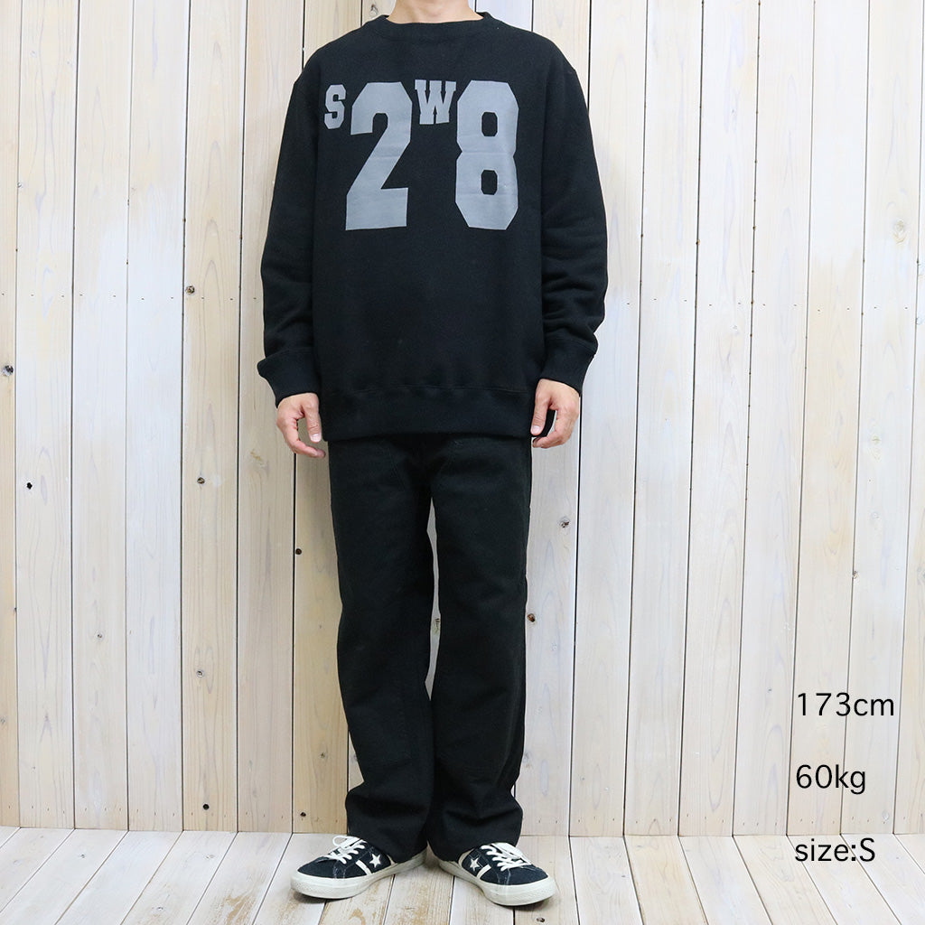 SOUTH2 WEST8『Crew Neck Sweat Shirt-Cotton French Terry』(Black)