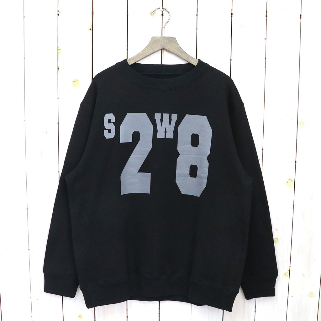 SOUTH2 WEST8『Crew Neck Sweat Shirt-Cotton French Terry』(Black)