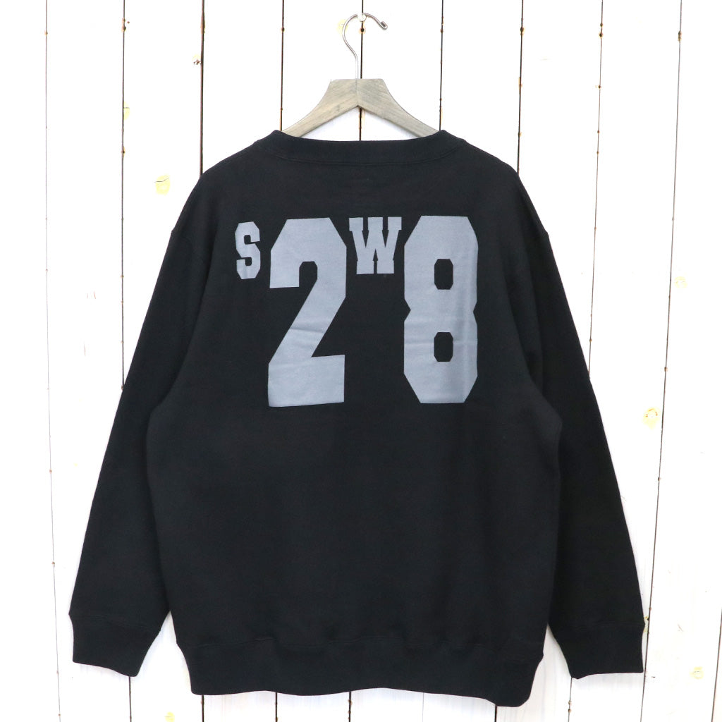 SOUTH2 WEST8『Crew Neck Sweat Shirt-Cotton French Terry』(Black)