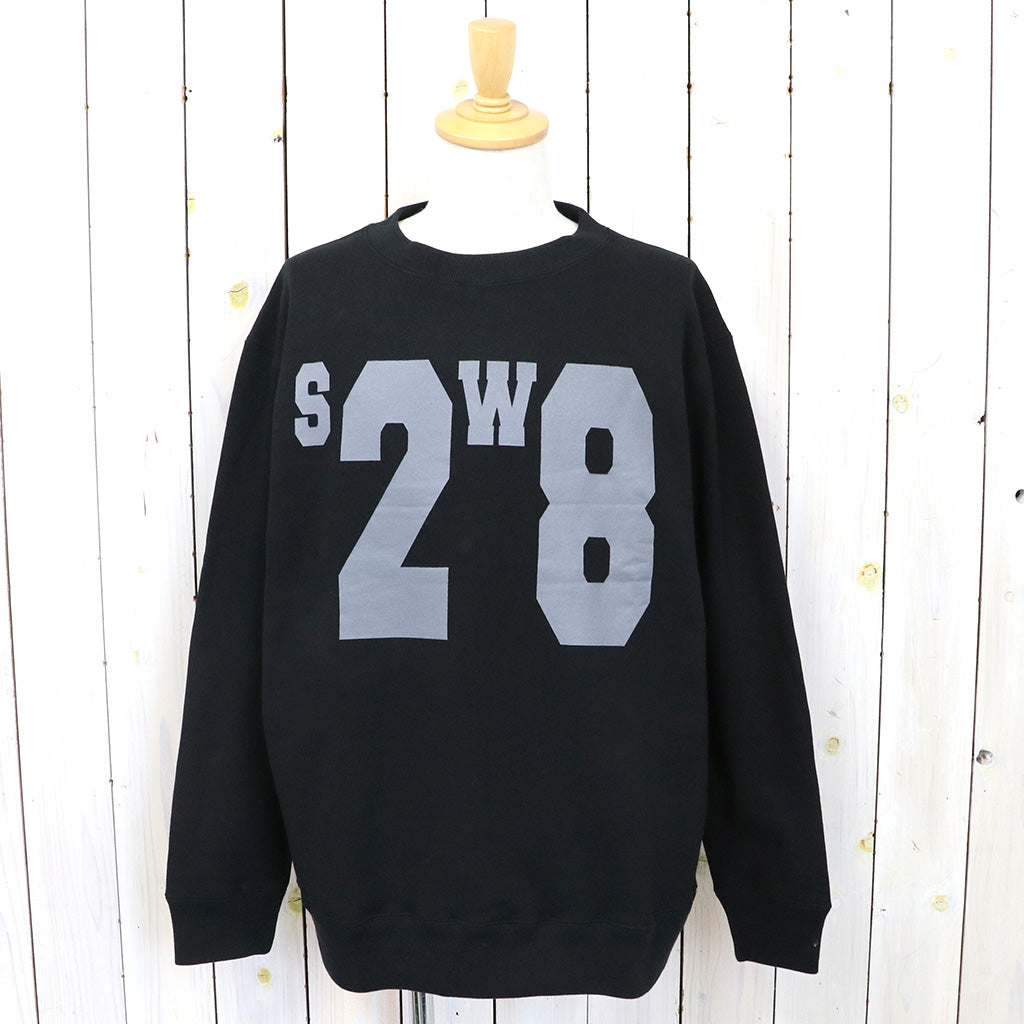 SOUTH2 WEST8『Crew Neck Sweat Shirt-Cotton French Terry』(Black)