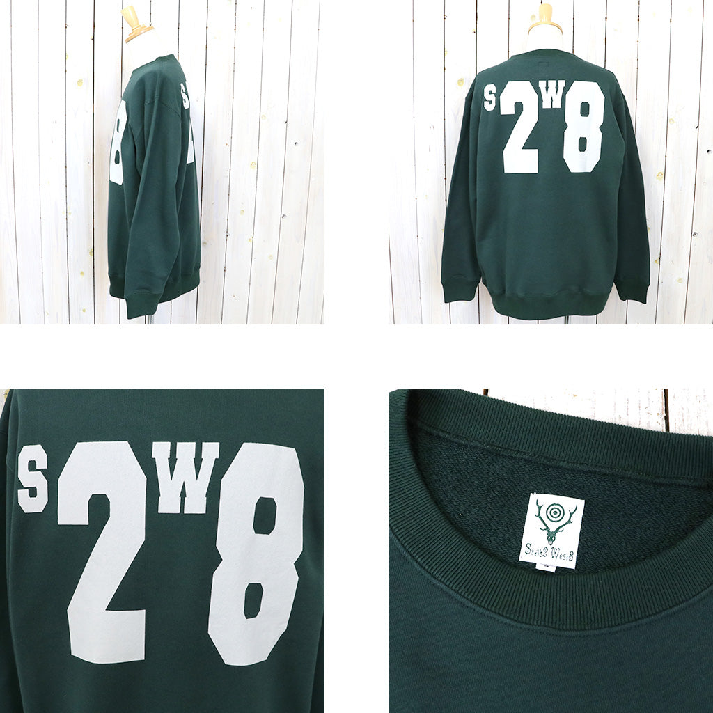 SOUTH2 WEST8『Crew Neck Sweat Shirt-Cotton French Terry』(Green)