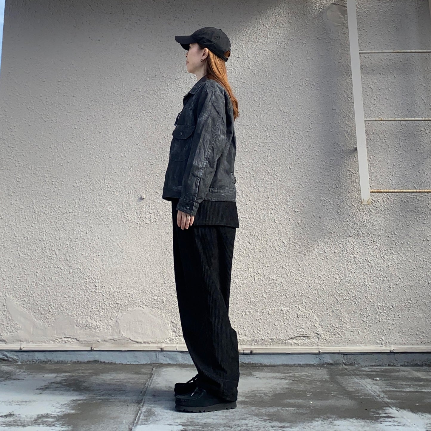 SOUTH2 WEST8『Belted Logger Pant-PE/C/R/PU Corduroy』(Black)