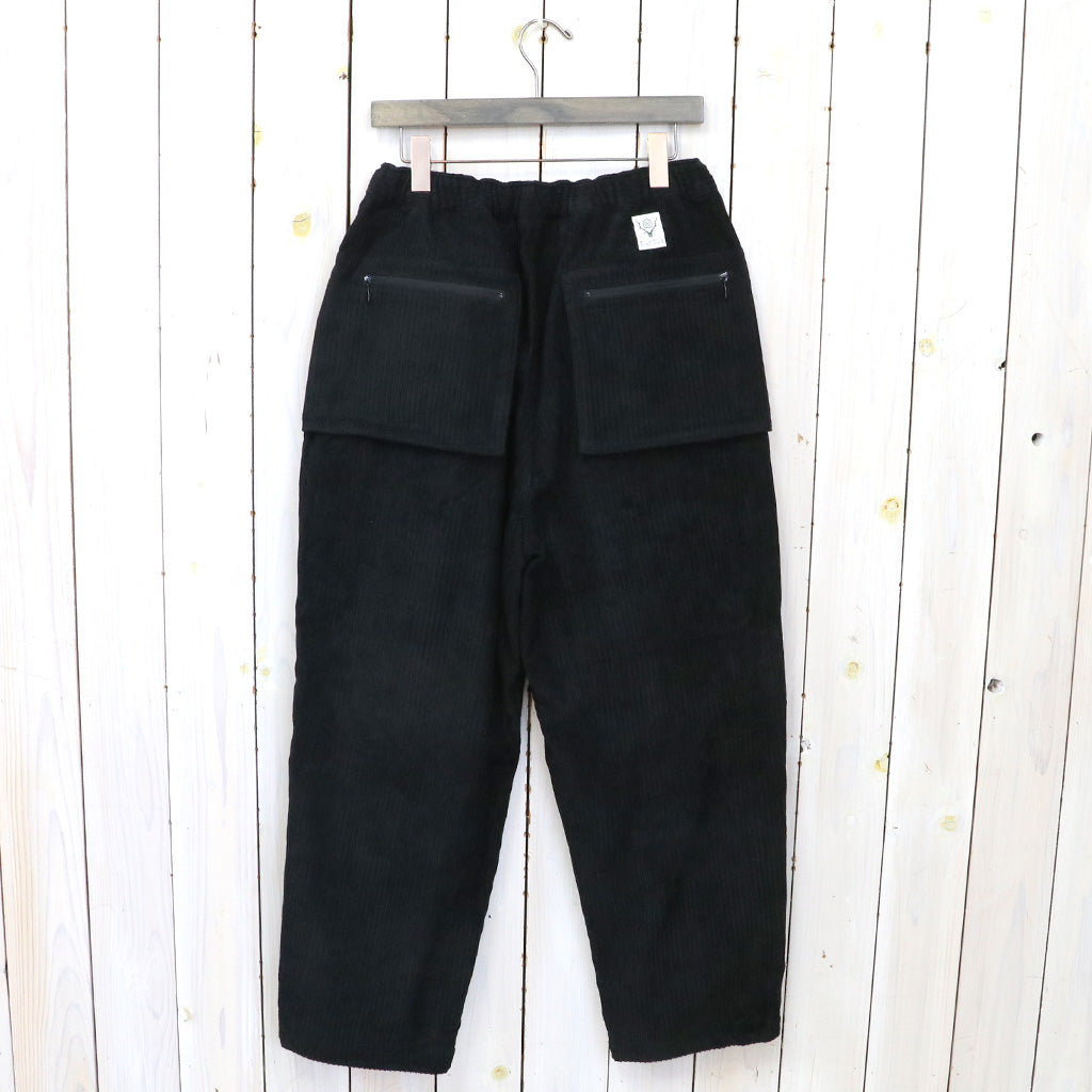 SOUTH2 WEST8『Belted Logger Pant-PE/C/R/PU Corduroy』(Black)