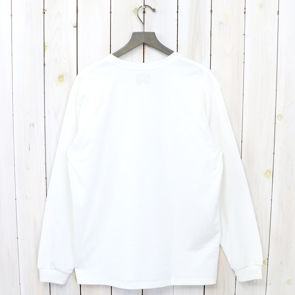 Needles『L/S Crew Neck Tee-Poly Jersey』(White)