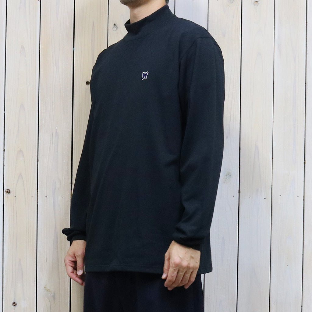 Needles『L/S Mock Neck Tee-Poly Jersey』(Black)