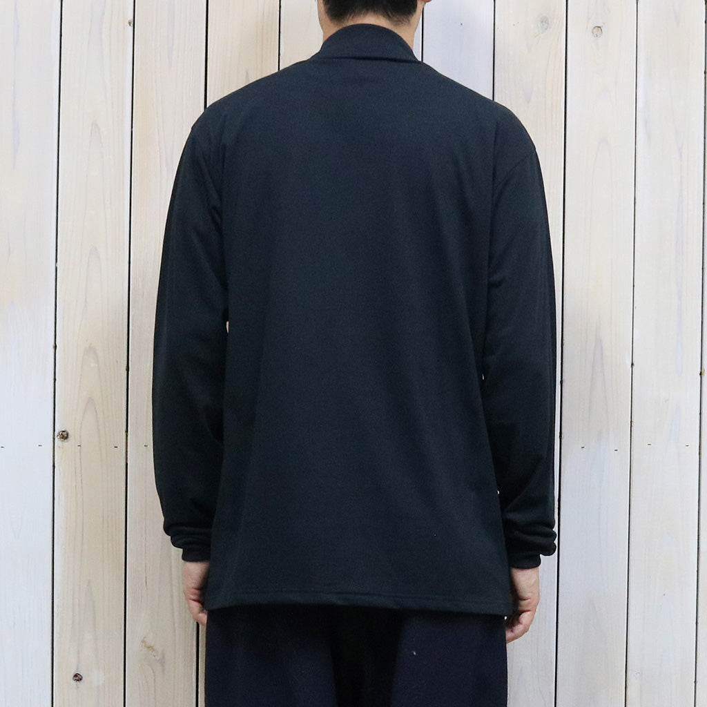 Needles『L/S Mock Neck Tee-Poly Jersey』(Black)