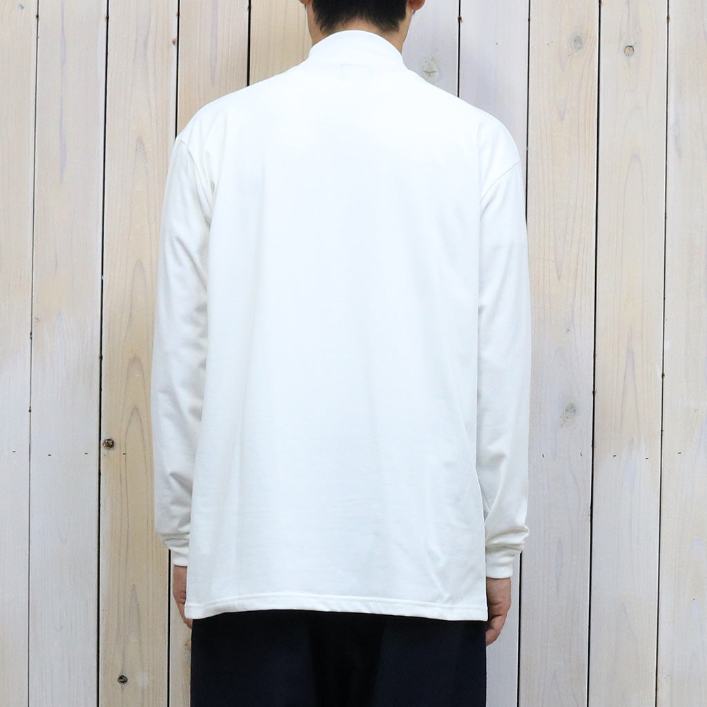 Needles『L/S Mock Neck Tee-Poly Jersey』(White)