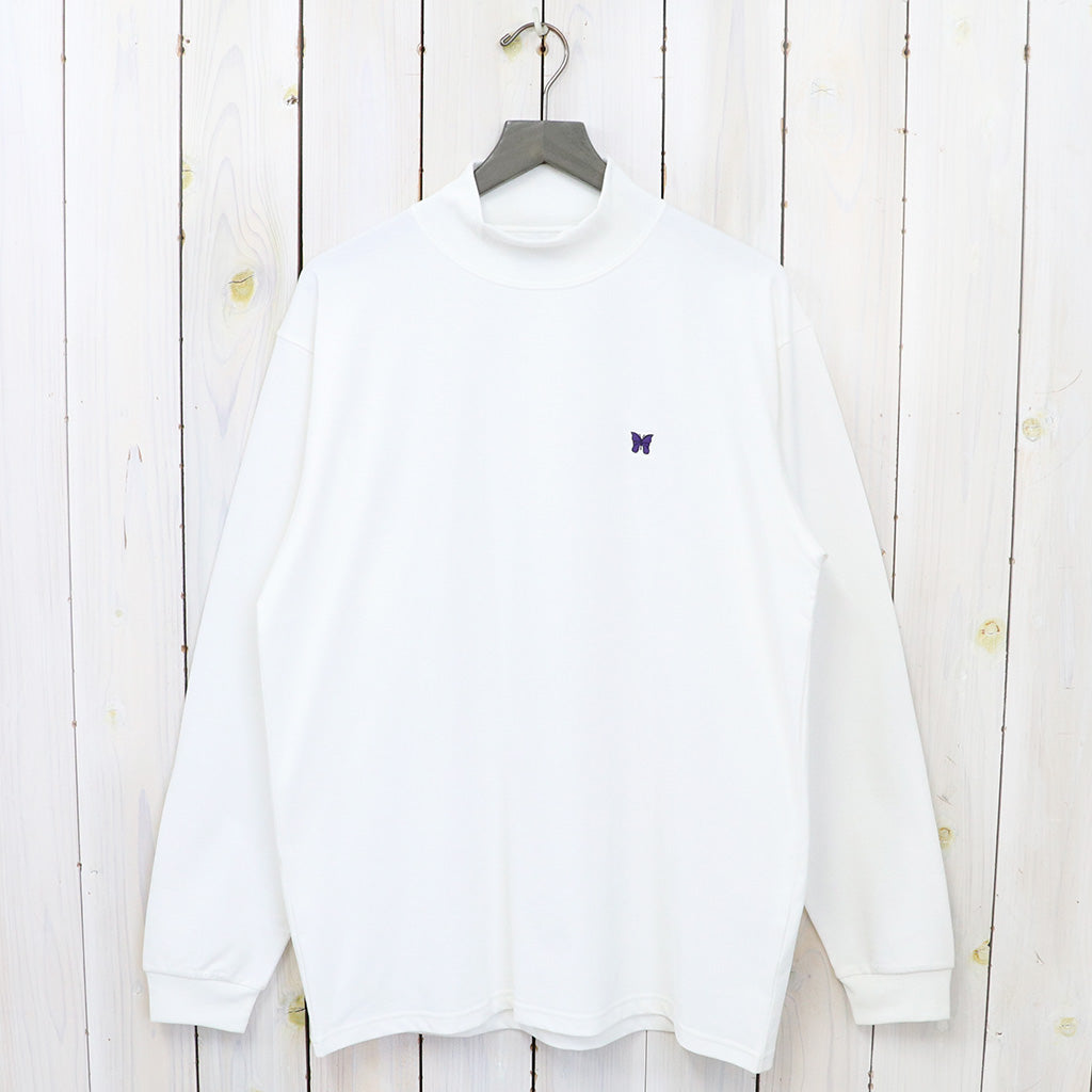 Needles『L/S Mock Neck Tee-Poly Jersey』(White)