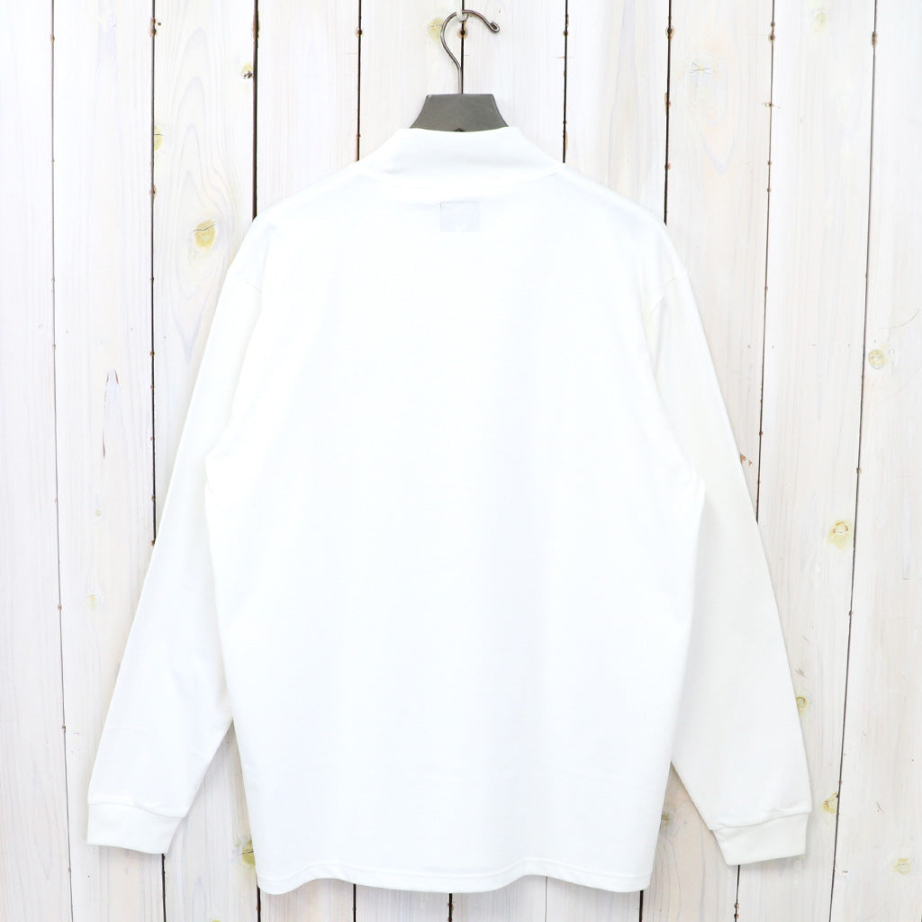 Needles『L/S Mock Neck Tee-Poly Jersey』(White)