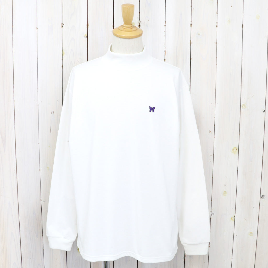 Needles『L/S Mock Neck Tee-Poly Jersey』(White)