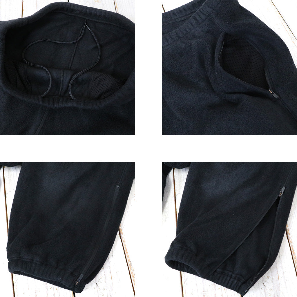 Needles Sportswear『Zipped Sweat Pant-PE/R Fleece』(Black)