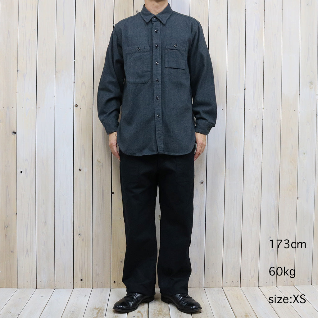 ENGINEERED GARMENTS『Work Shirt-Cotton Herringbone Flannel』(Dk.Grey)