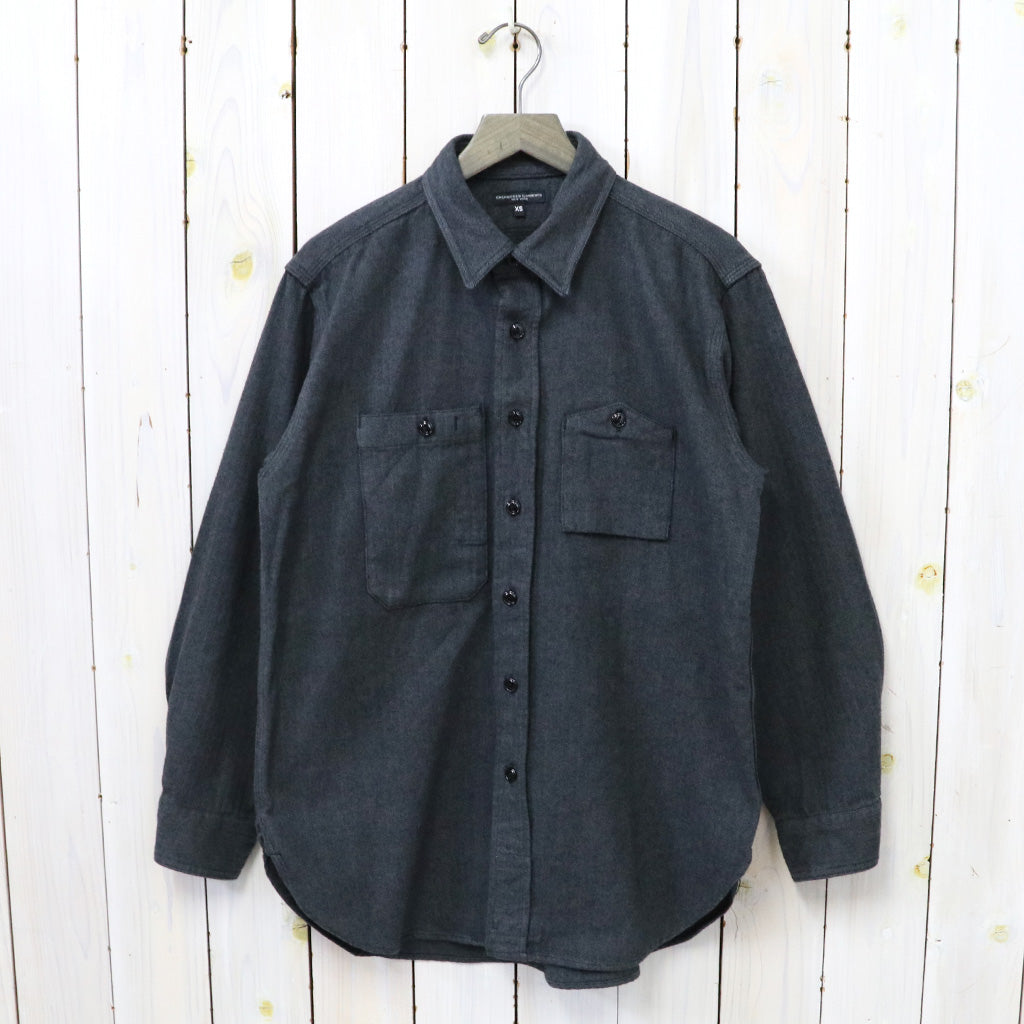 ENGINEERED GARMENTS『Work Shirt-Cotton Herringbone Flannel』(Dk.Grey)