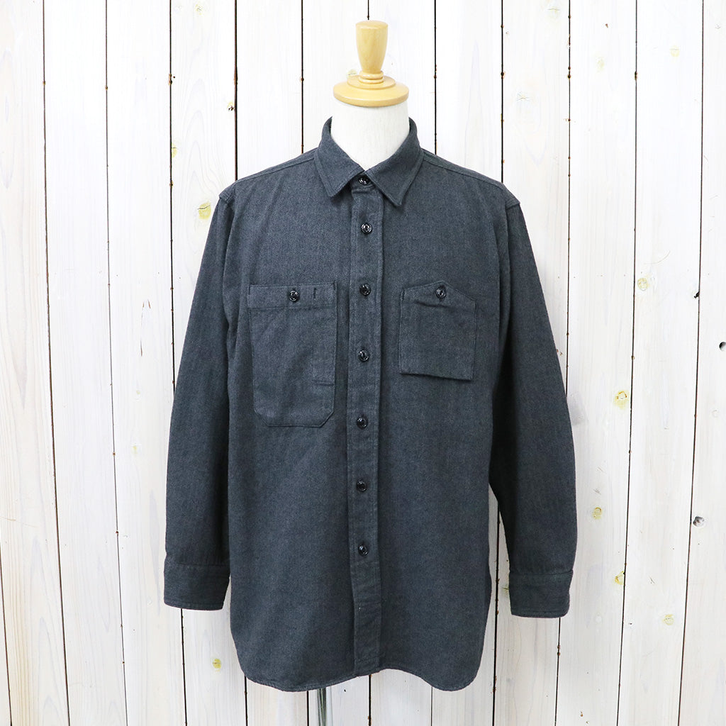 ENGINEERED GARMENTS『Work Shirt-Cotton Herringbone Flannel』(Dk.Grey)