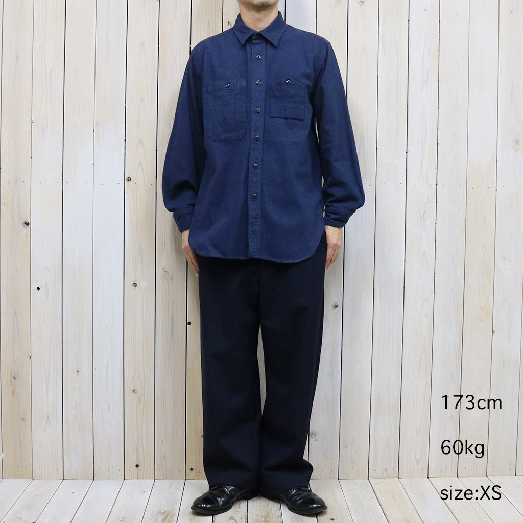 ENGINEERED GARMENTS『Work Shirt-Cotton Herringbone Flannel』(Navy)