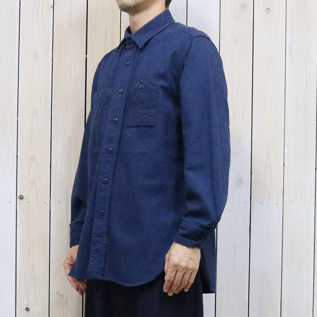 ENGINEERED GARMENTS『Work Shirt-Cotton Herringbone Flannel』(Navy)