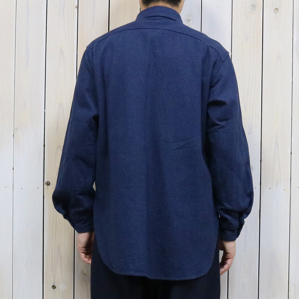 ENGINEERED GARMENTS『Work Shirt-Cotton Herringbone Flannel』(Navy)