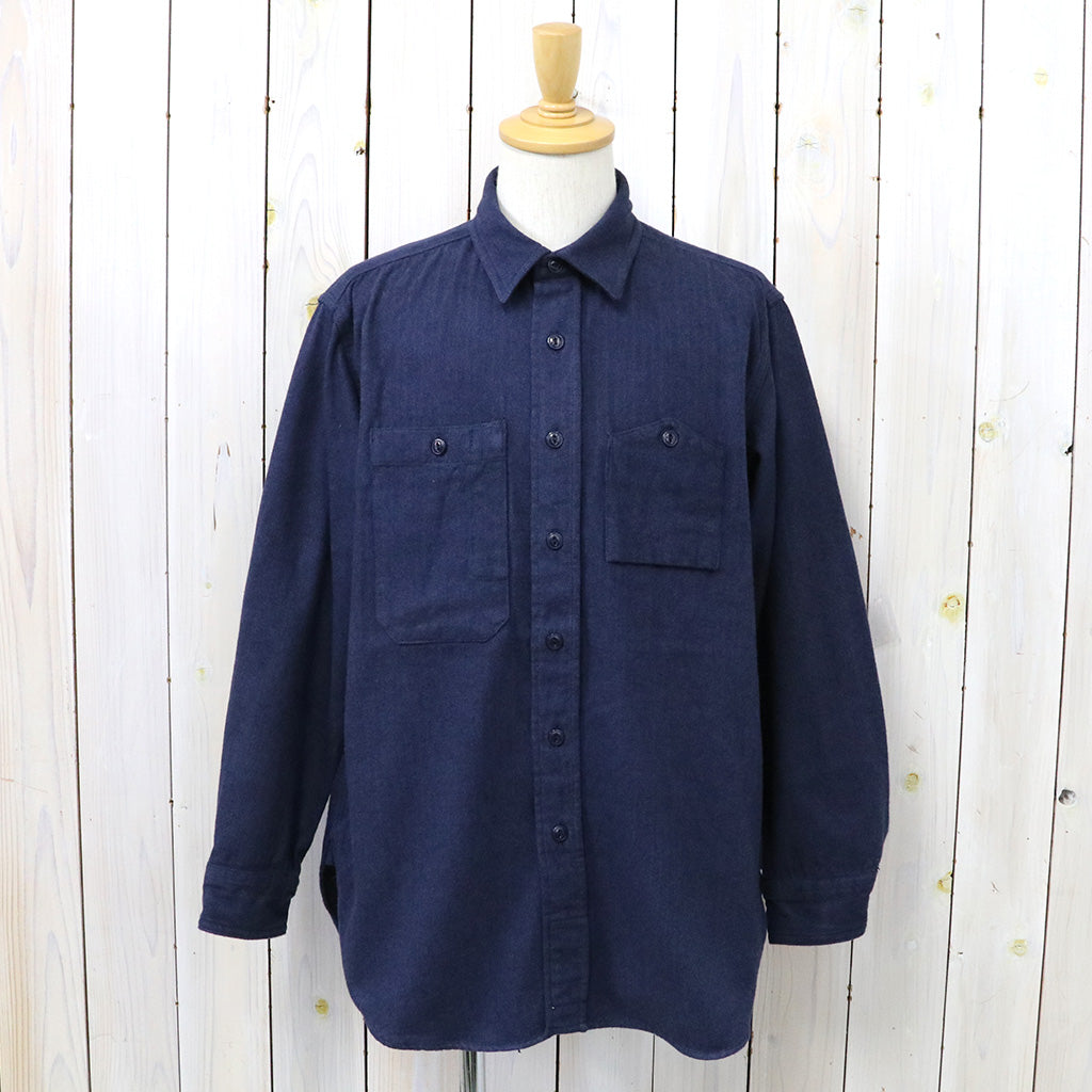 ENGINEERED GARMENTS『Work Shirt-Cotton Herringbone Flannel』(Navy)