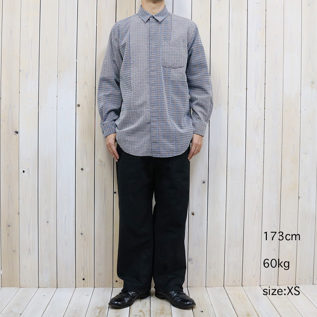 ENGINEERED GARMENTS『Combo Short Collar Shirt-Cotton Square Jacquard』