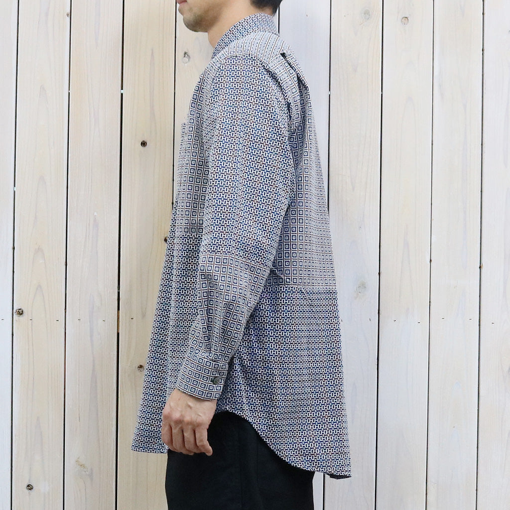 ENGINEERED GARMENTS『Combo Short Collar Shirt-Cotton Square Jacquard』