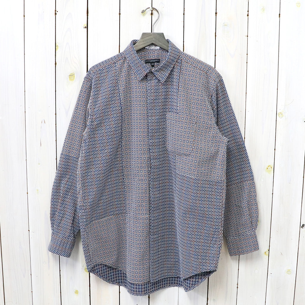 ENGINEERED GARMENTS『Combo Short Collar Shirt-Cotton Square Jacquard』