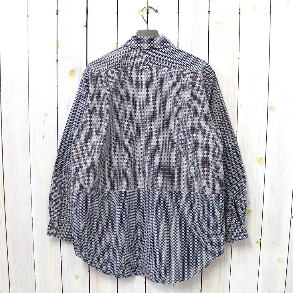 ENGINEERED GARMENTS『Combo Short Collar Shirt-Cotton Square Jacquard』