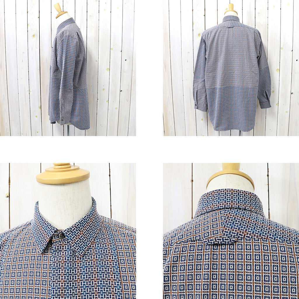 ENGINEERED GARMENTS『Combo Short Collar Shirt-Cotton Square Jacquard』