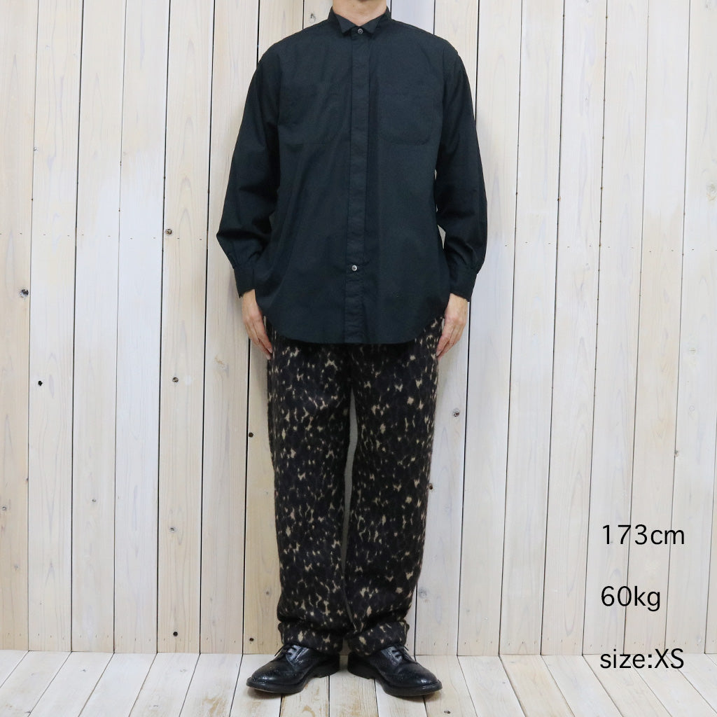 ENGINEERED GARMENTS『Wing Collar Shirt-100's 2Ply Broadcloth』(Black)