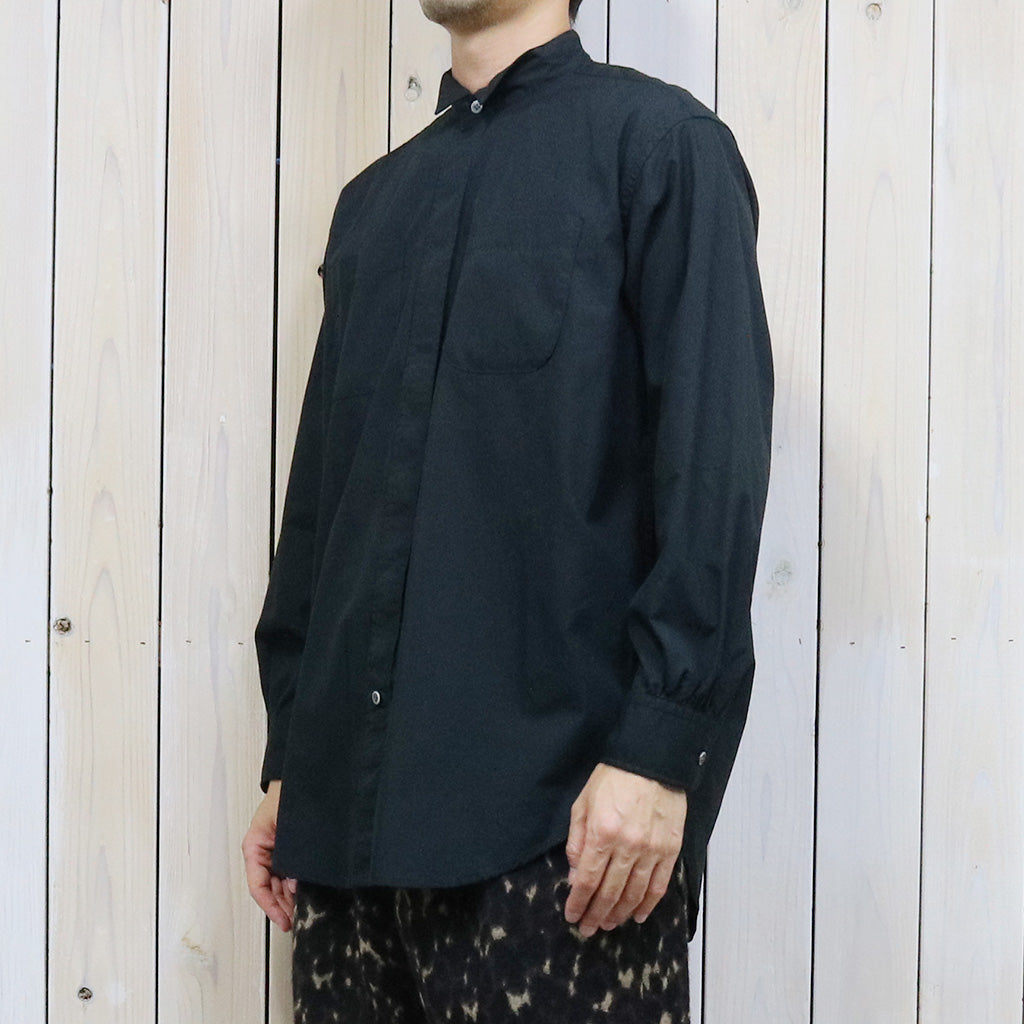 ENGINEERED GARMENTS『Wing Collar Shirt-100's 2Ply Broadcloth』(Black)