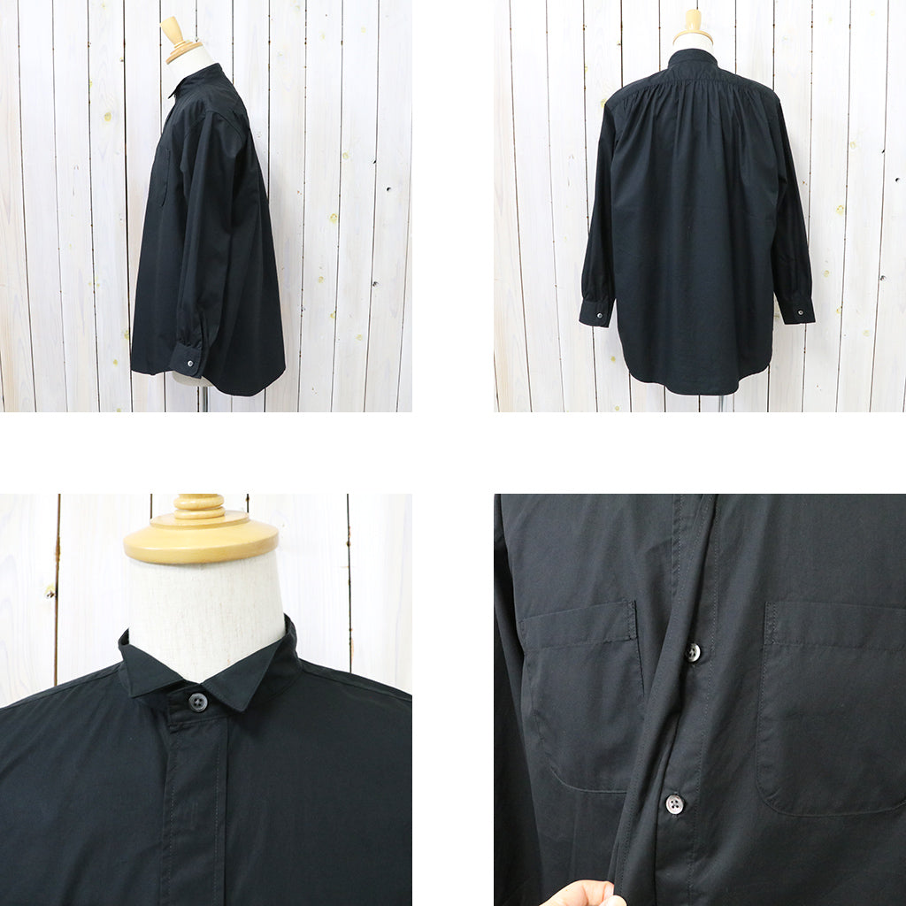 ENGINEERED GARMENTS『Wing Collar Shirt-100's 2Ply Broadcloth』(Black)