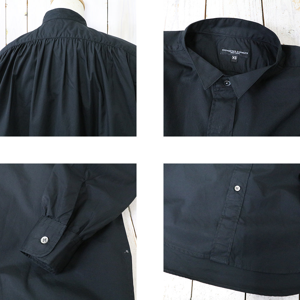 ENGINEERED GARMENTS『Wing Collar Shirt-100's 2Ply Broadcloth』(Black)