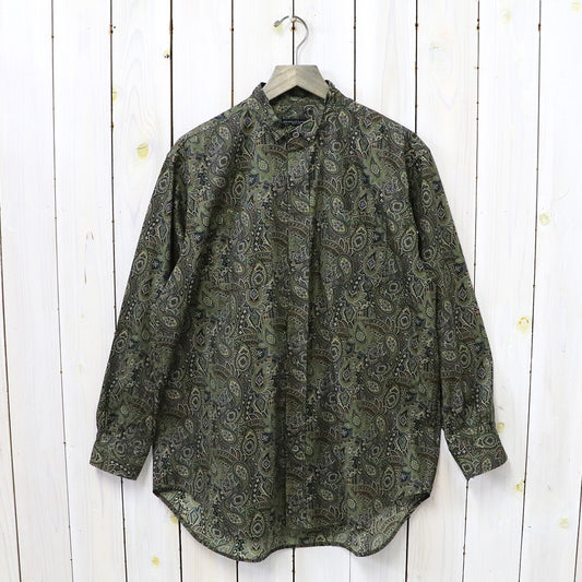 ENGINEERED GARMENTS『Wing Collar Shirt-Cotton Paisley Print』(Olive/Black)