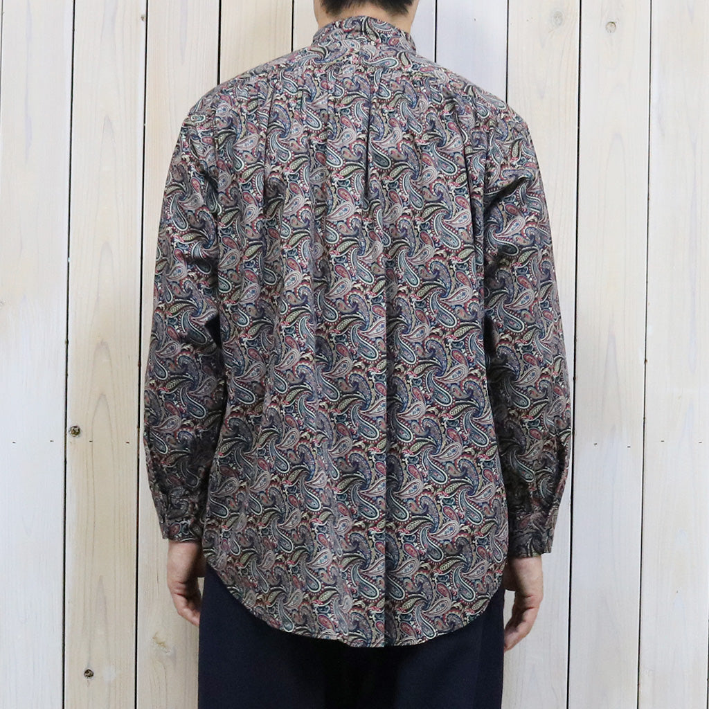 ENGINEERED GARMENTS『Wing Collar Shirt-Cotton Paisley Print』(Black/Red)