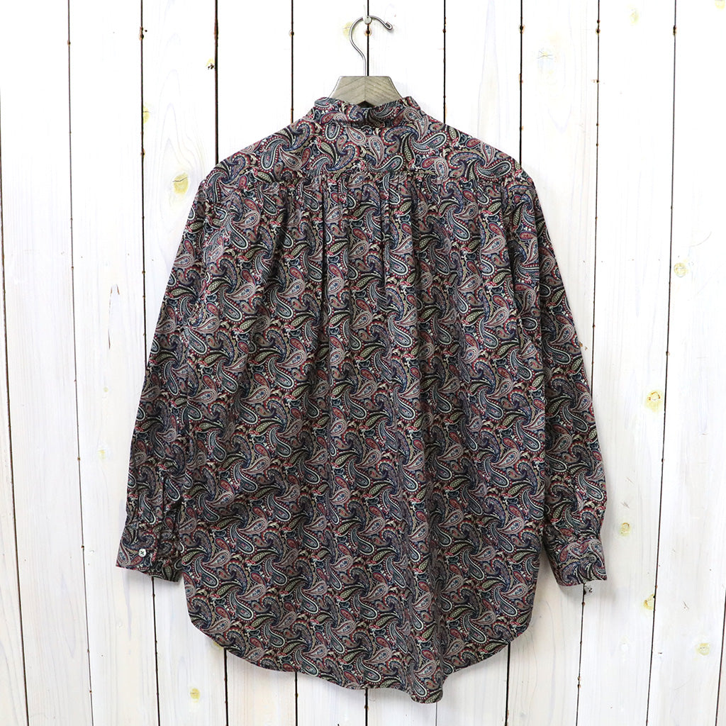 ENGINEERED GARMENTS『Wing Collar Shirt-Cotton Paisley Print』(Black/Red)