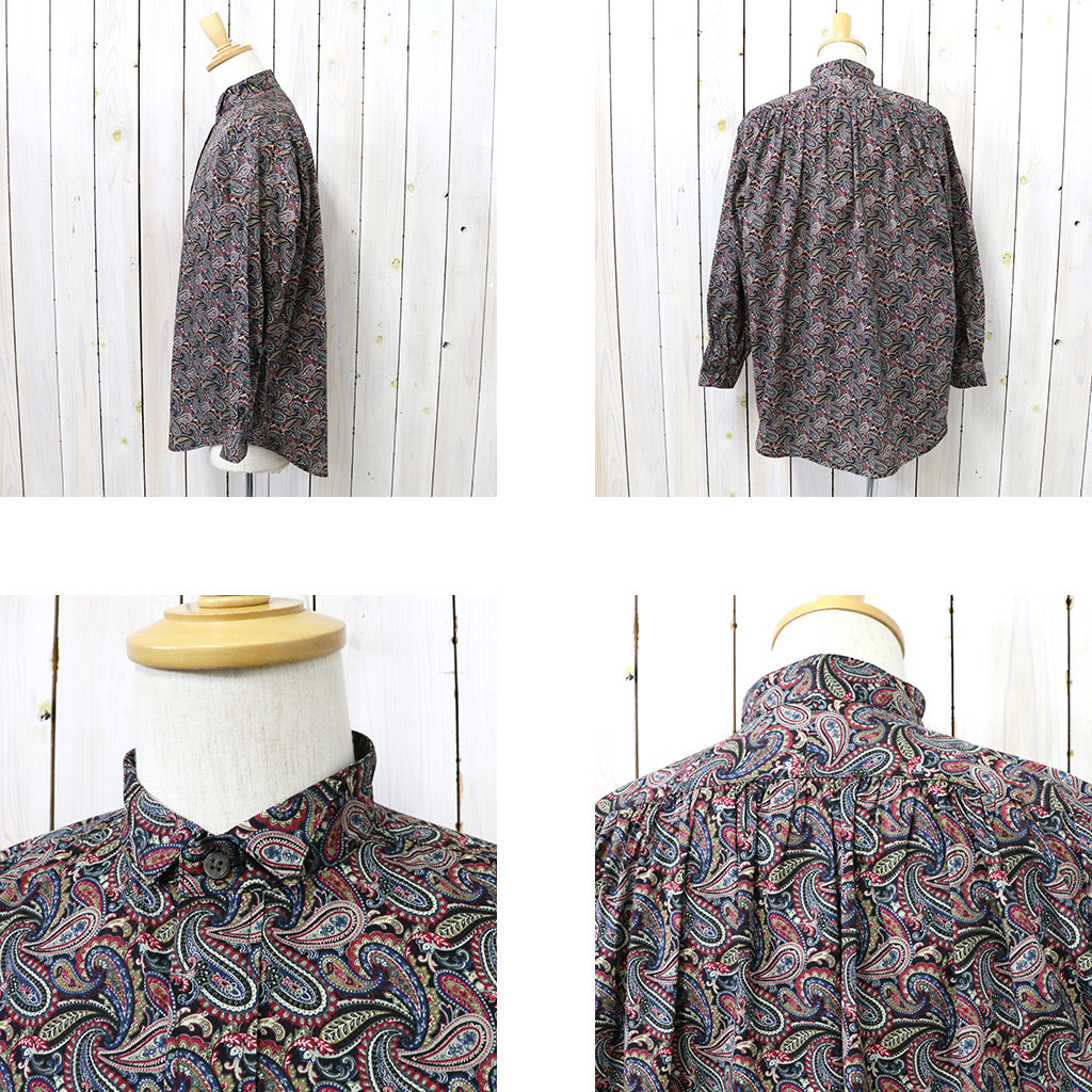 ENGINEERED GARMENTS『Wing Collar Shirt-Cotton Paisley Print』(Black/Red)