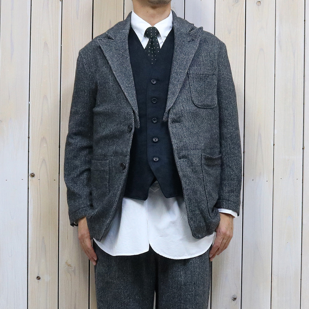 ENGINEERED GARMENTS『ODD Vest-Polyester Fake Suede』(Black)