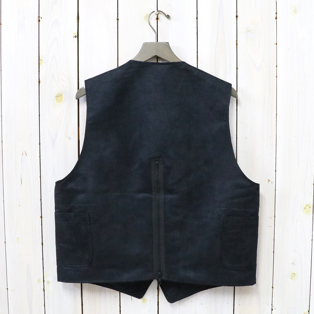 ENGINEERED GARMENTS『ODD Vest-Polyester Fake Suede』(Black)