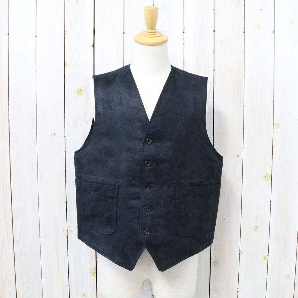 ENGINEERED GARMENTS『ODD Vest-Polyester Fake Suede』(Black)