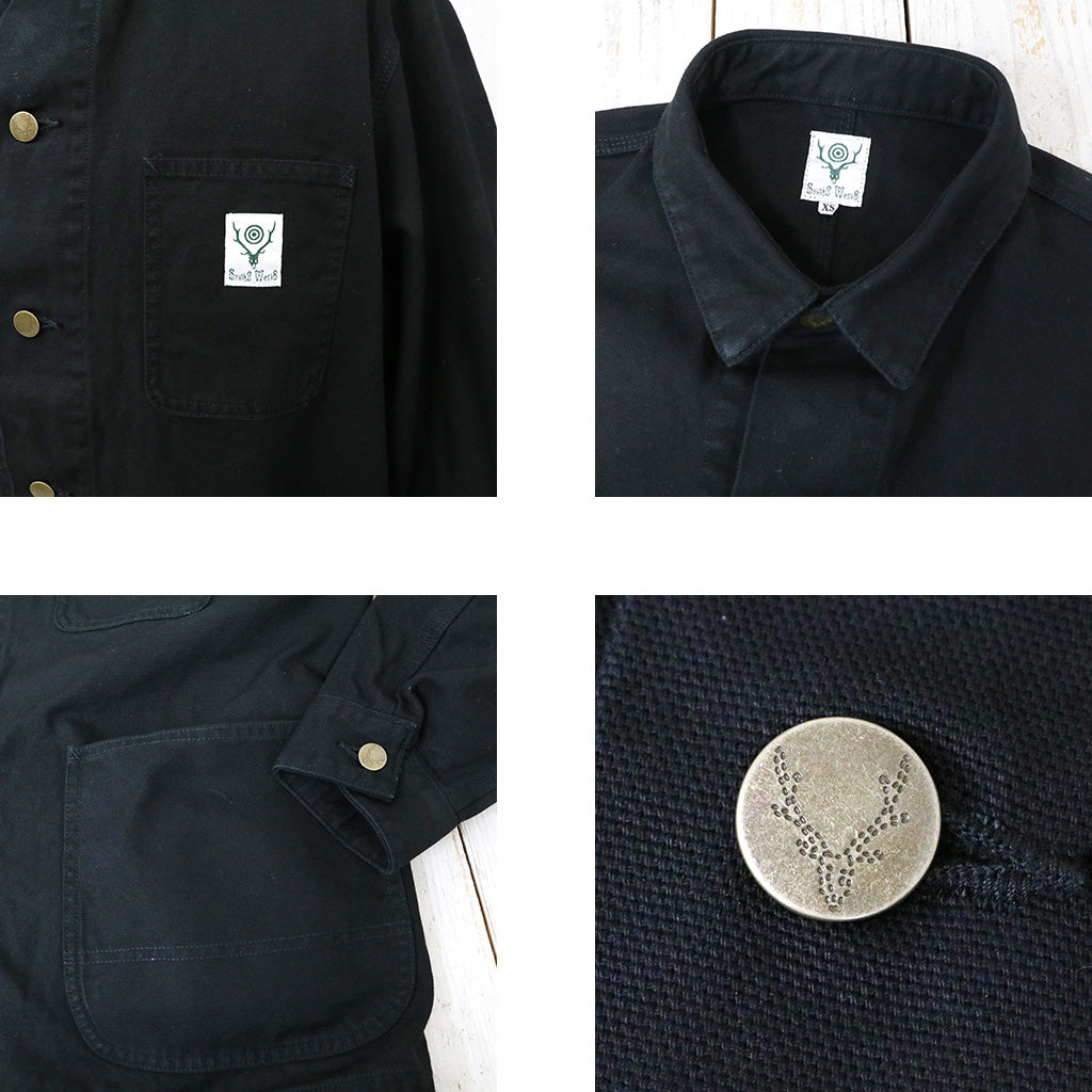 SOUTH2 WEST8『Coverall-11.5oz Cotton Canvas』(Black)