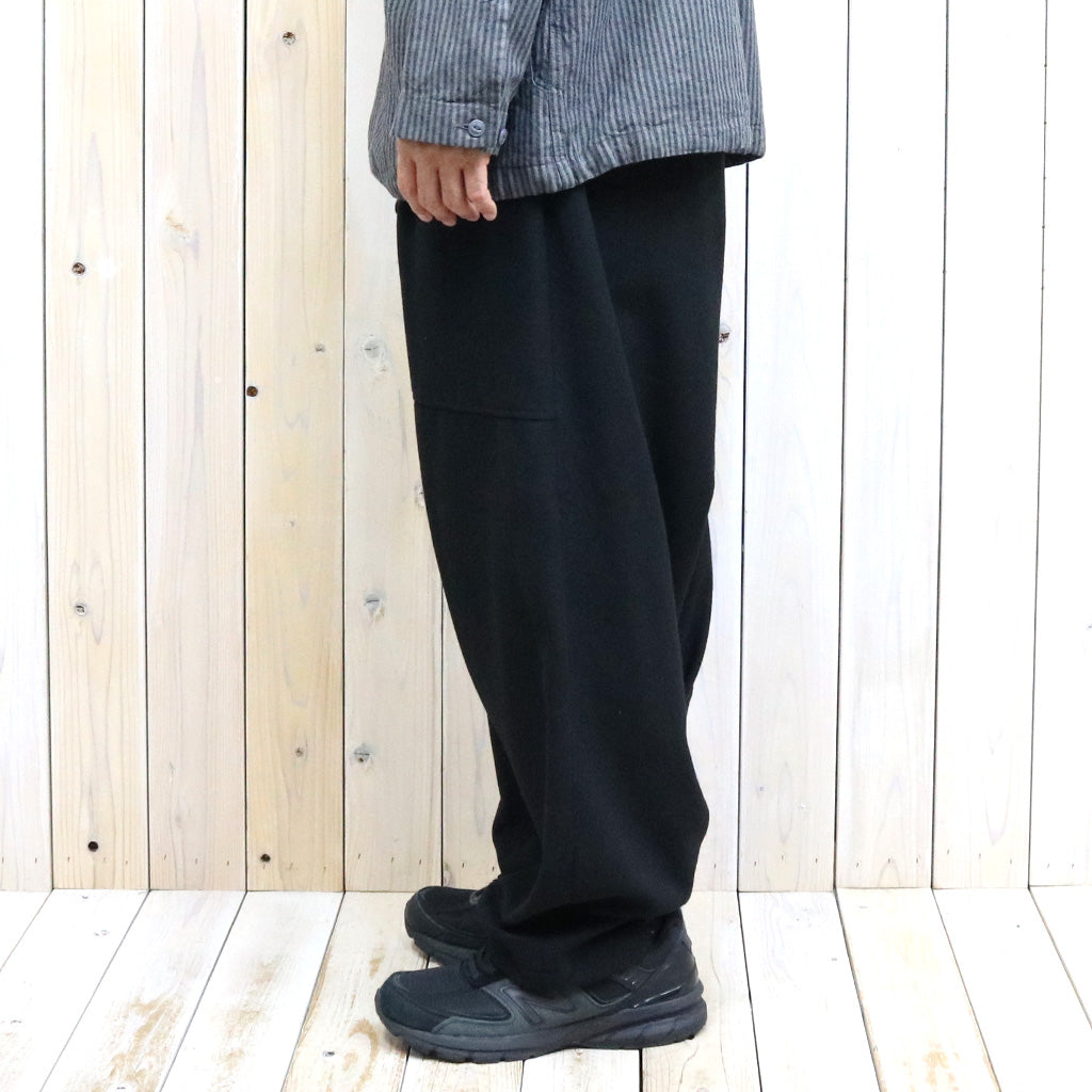 ENGINEERED GARMENTS『Sarrouel Pant-Solid Poly Wool Flannel』(Black)