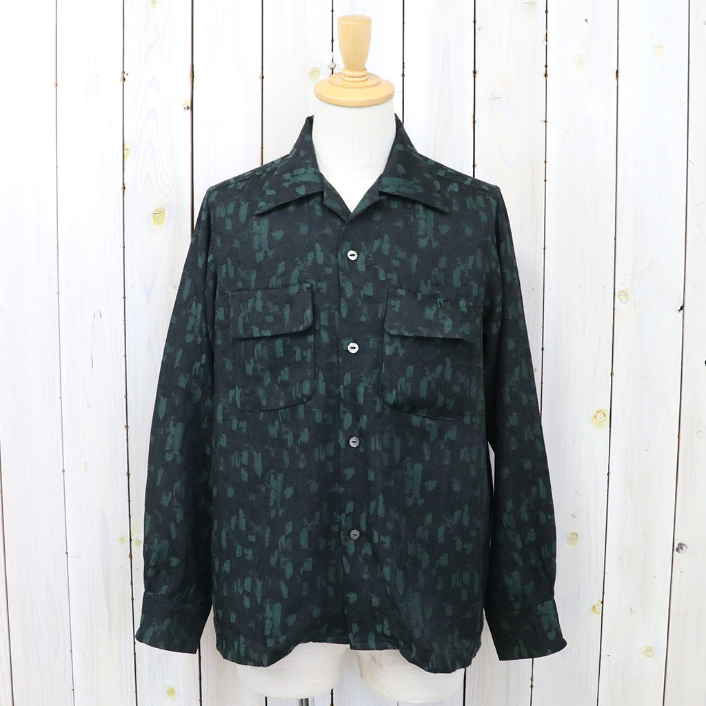 Needles『Classic Shirt-Rayon Abstract Jq.』(Green)