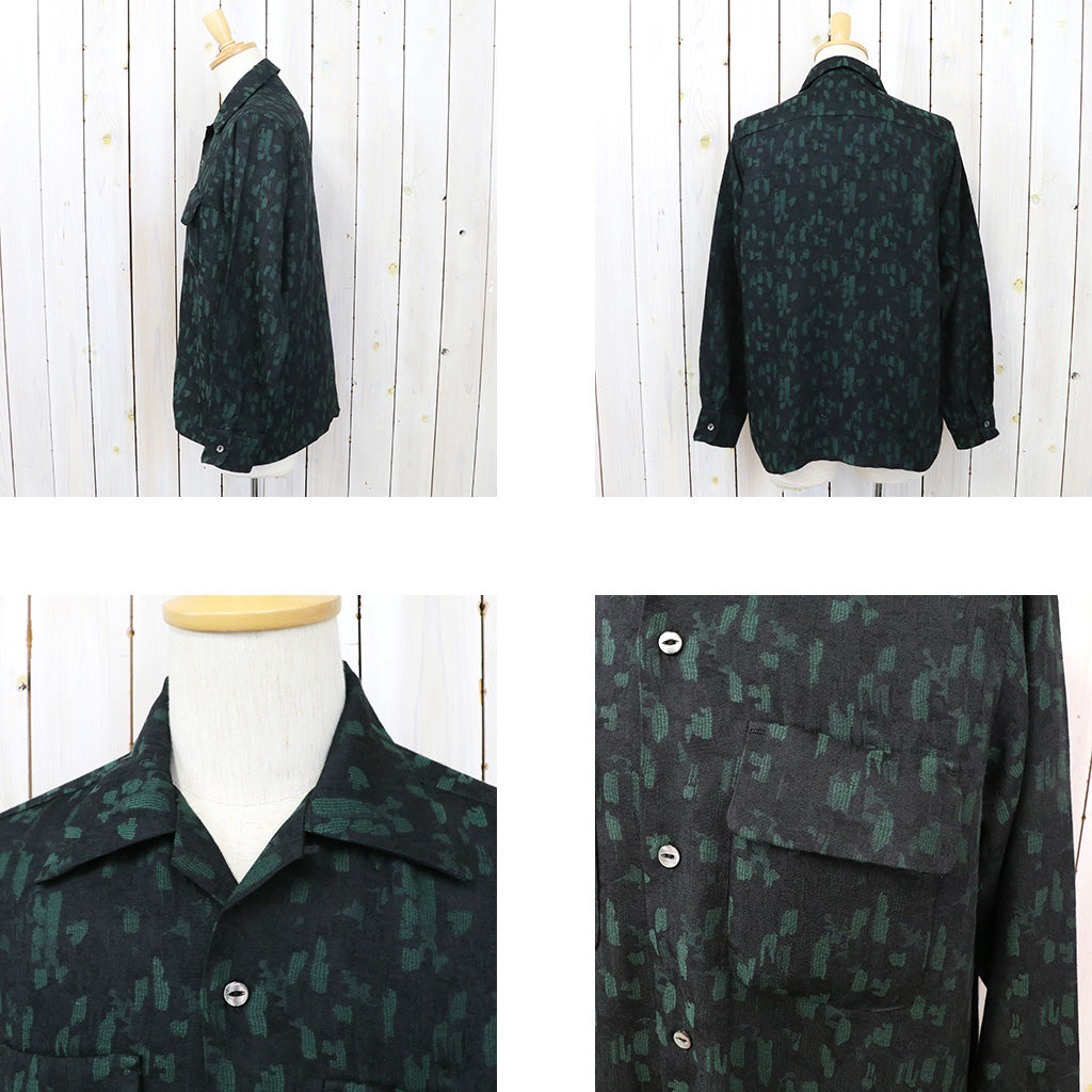 Needles『Classic Shirt-Rayon Abstract Jq.』(Green)