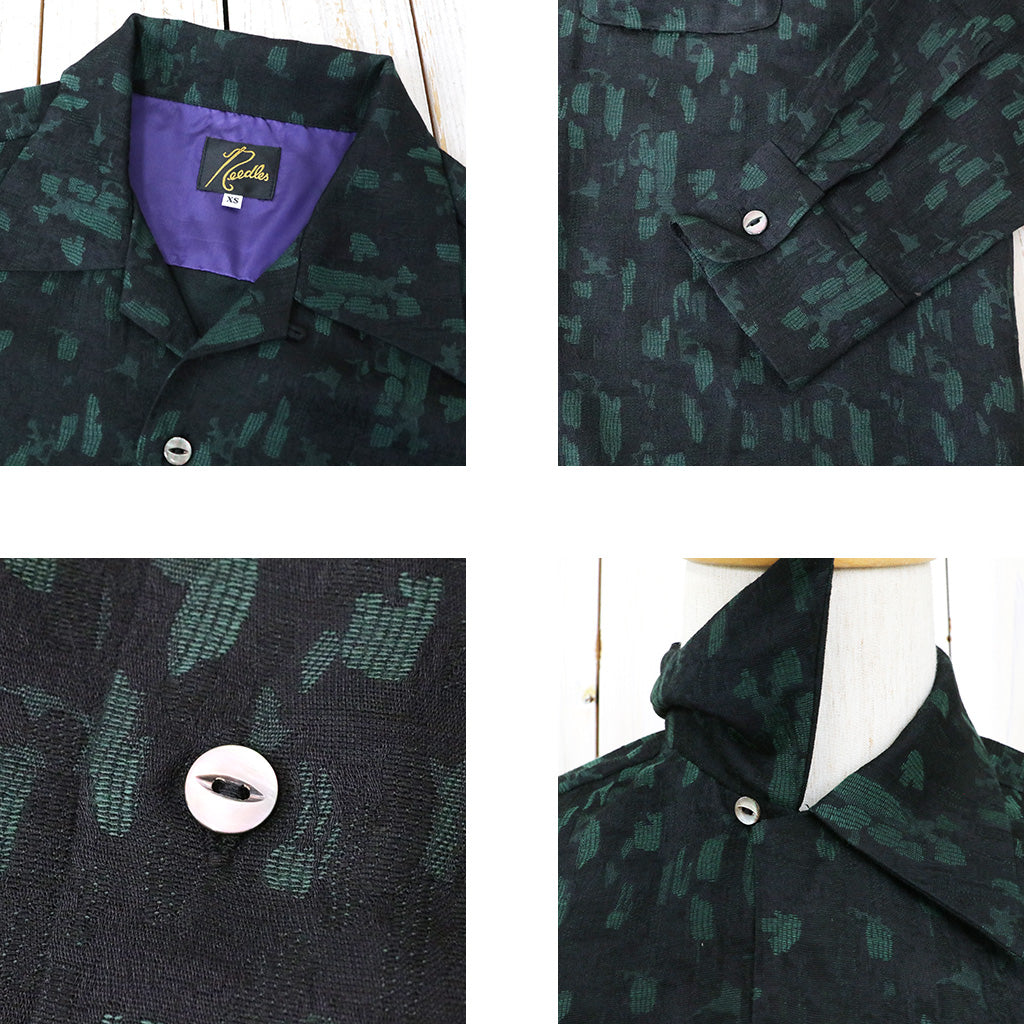 Needles『Classic Shirt-Rayon Abstract Jq.』(Green)