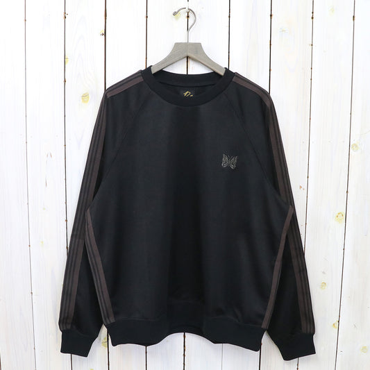 Needles『Track Crew Neck Shirt-Poly Smooth』(Black)