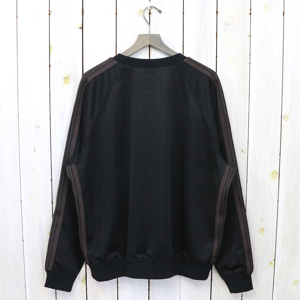 Needles『Track Crew Neck Shirt-Poly Smooth』(Black)