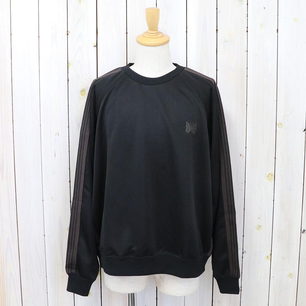 Needles『Track Crew Neck Shirt-Poly Smooth』(Black)