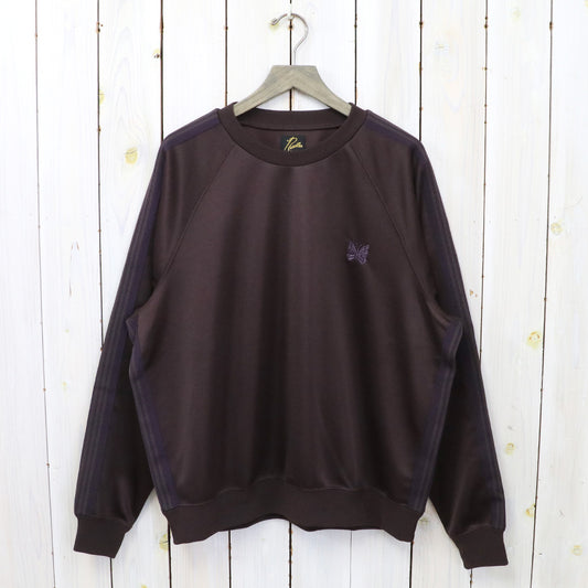 Needles『Track Crew Neck Shirt-Poly Smooth』(Dk.Brown)