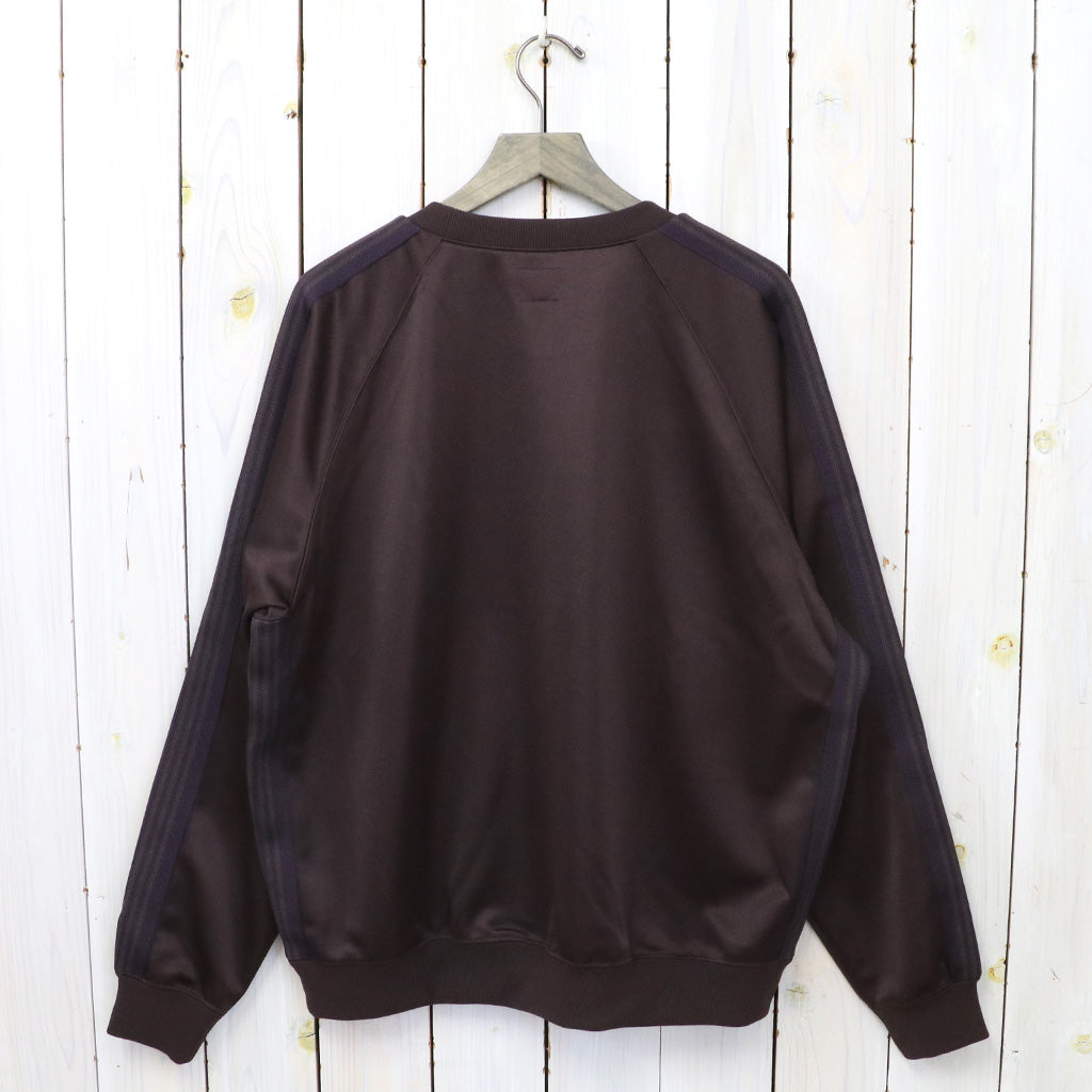 Needles『Track Crew Neck Shirt-Poly Smooth』(Dk.Brown)